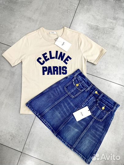 Celine юбка джинсовая