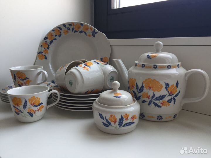 Чайный сервиз Чехословакия редкий