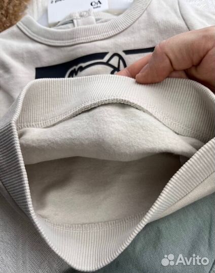 Костюм детский c&a с начесом 62р новый