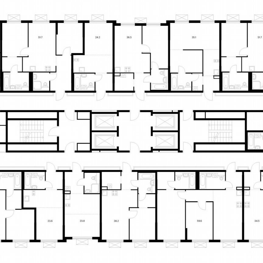 2-к. квартира, 57,1 м², 25/25 эт.