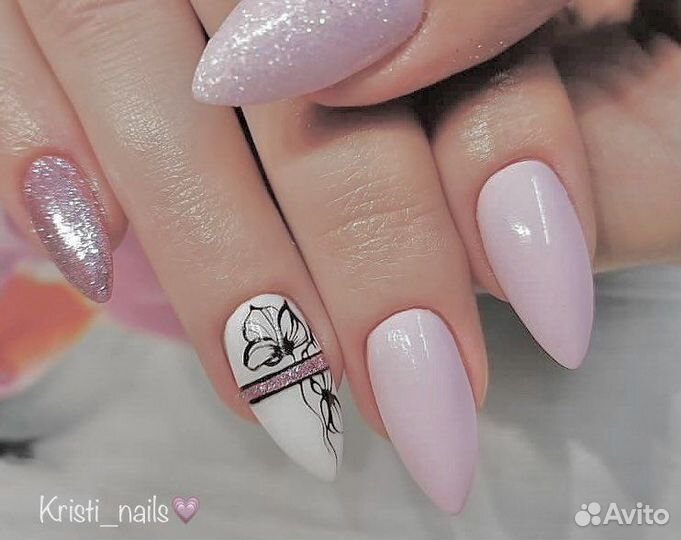 Маникюр гель лак, наращивание ногтей, коррекция