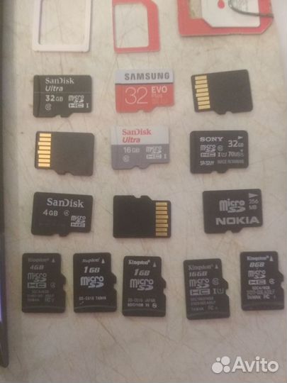 Карты памяти MicroSD, зарядки