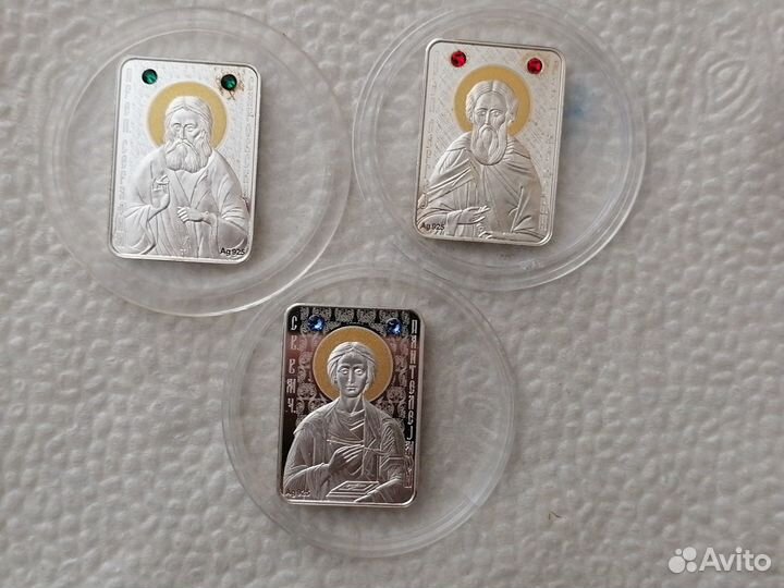 Монеты серебро 925пр.10 динар