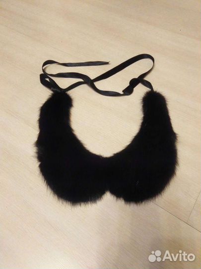 Меховой воротник норка съемный (горжетка)