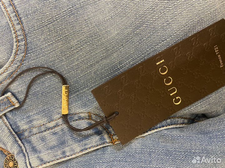 Джинсы gucci оригинал женские клеш 40-42