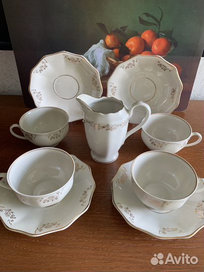 Кофейные пары и молочник Рубенс Старая Рига