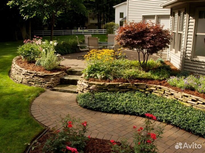 Ландшафтный дизайн 22 сотки земельного участка \ П