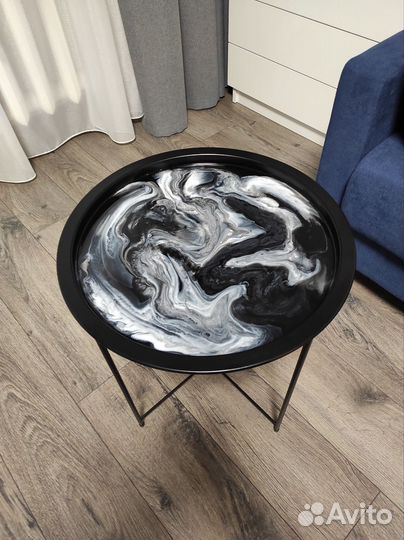 Кофейный столик, съемный поднос, разборный