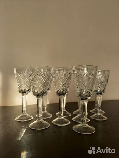 Рюмки 10шт хрусталь