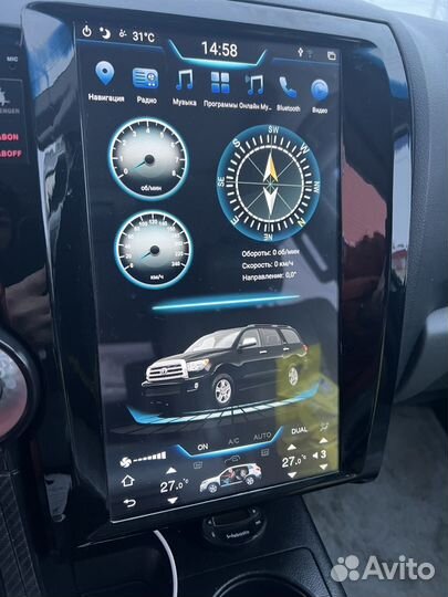 Магнитола для toyota сиквойя и toyota тундра