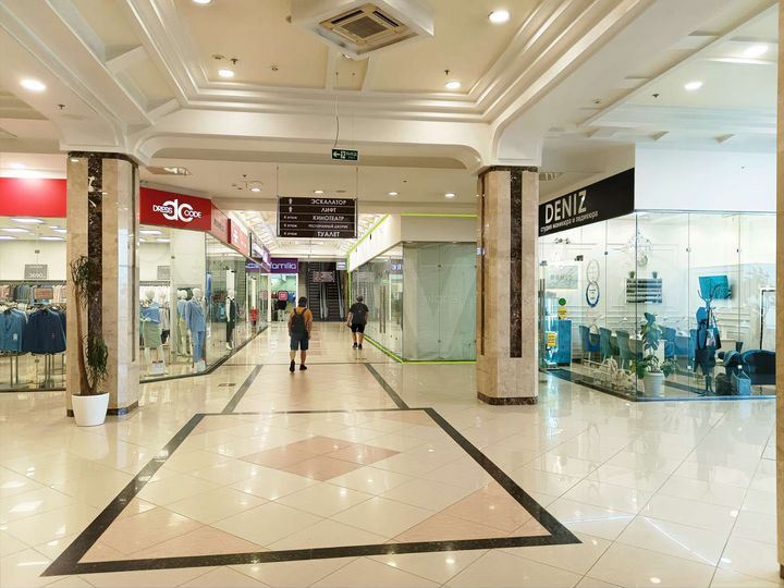 Торговая площадь, 168 м² в ТЦ 