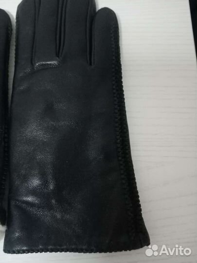 Перчатки женские кожаные новые