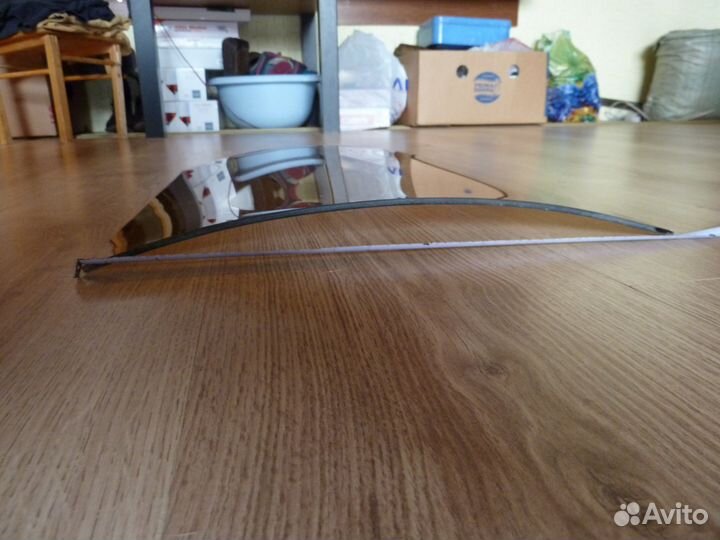 Стекло для тумбы изогнутое