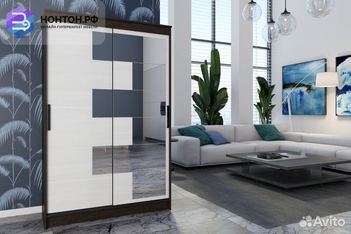 Шкаф-купе Элегант 3 венге / лоредо