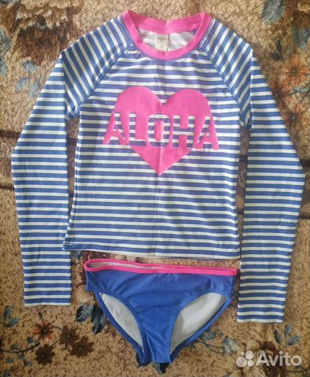 Купальник рашгард+плавки OshKosh новый для девочки