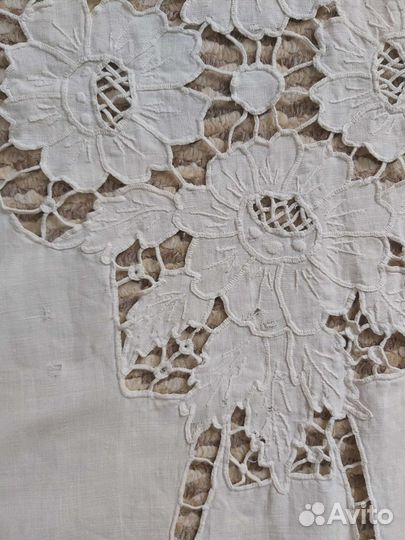 Салфетка дорожка винтажная ручное кружево ришелье
