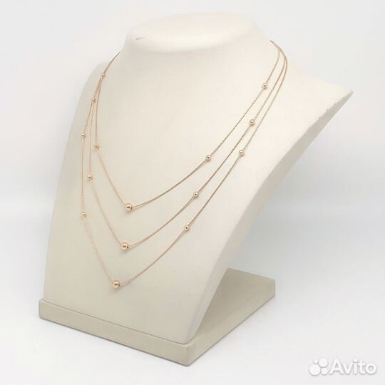 Золотое колье 585пр. вес: 7,94гр. длина: 38/46см