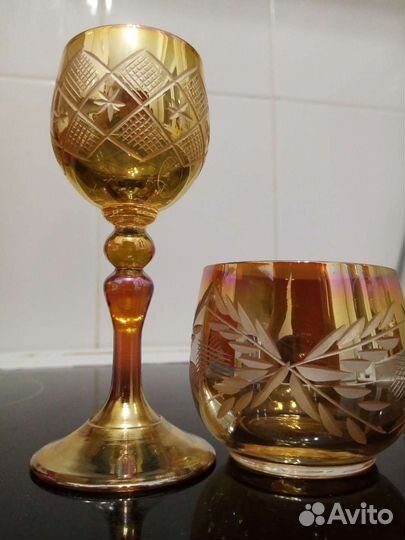 Посуда цветное стекло