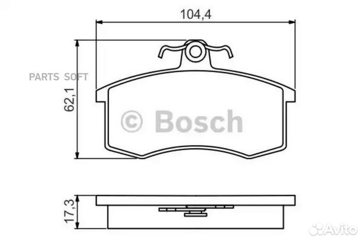 Bosch 0986495214 0 986 495 214 колодки дисковые п