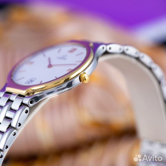Оригинал Omega DeVille Symbol Золото/Сталь Унисекс