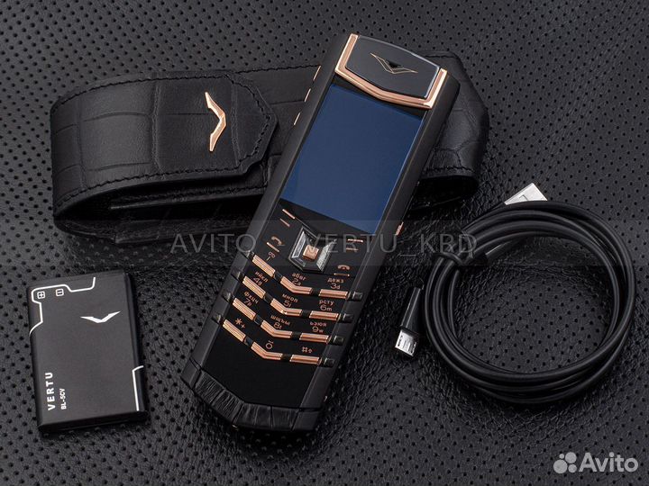 Vertu S Design Black Gold крокодил