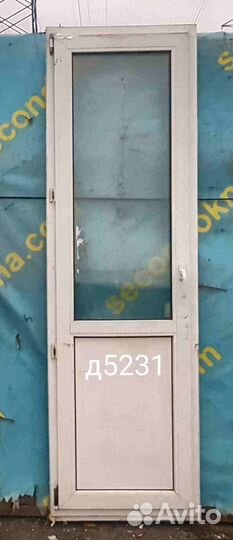 Дверь пластиковая Б/У 2150(в)х660(ш)