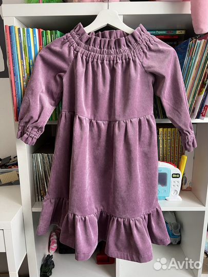 Платье для девочки из микровельвета