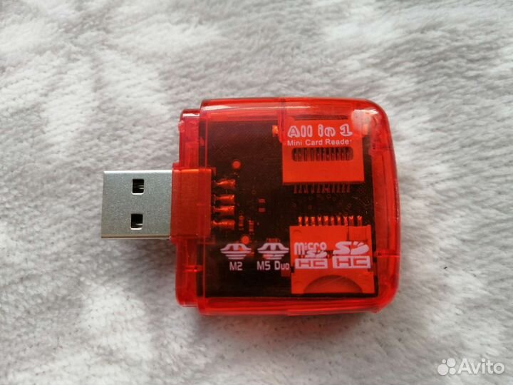 Картридер micro sd, sd, m2, m5 duo