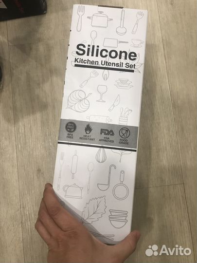 Набор силиконовой посуды новый