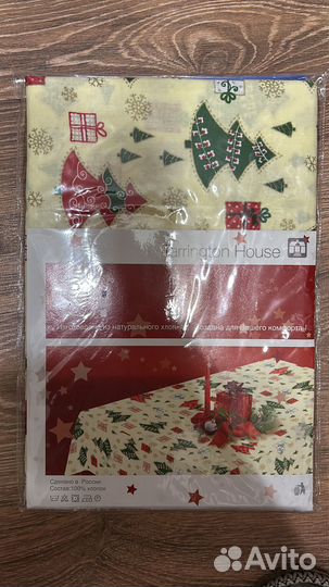Скатерть праздничная новогодняя 120x145
