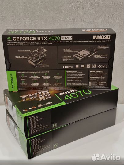 Видеокарта inno3D twin X2 RTX 4070 super 12GB