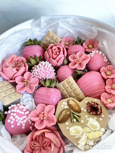 Шоколадный букет, клубника в шошоколаде