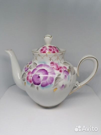 Чайник заварочный СССР, 0,4 л) фарфор, Сысерть