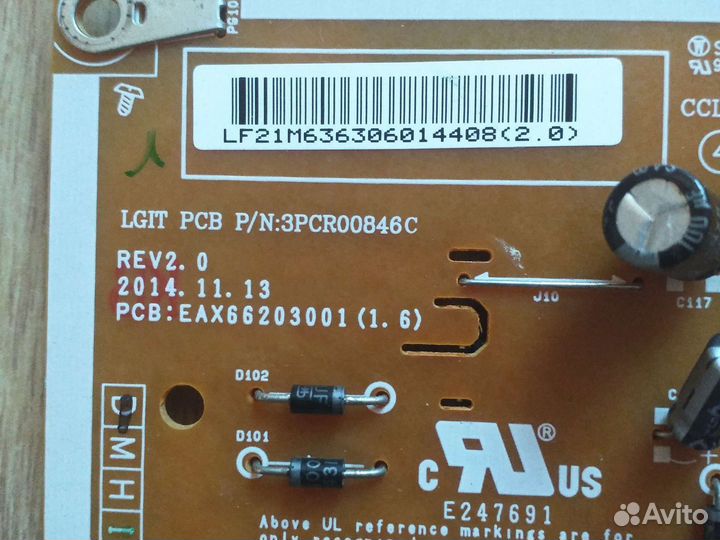 Плата питания EAX66203001(1.6)