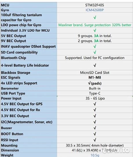 Полётный контpоллер SрeеdyBеe F405 V4 + ESC 55 A