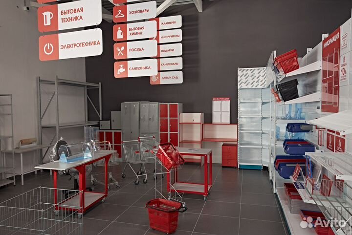 Торговые стеллажи островные, угловые, пристенные