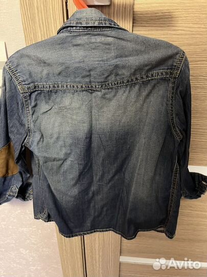 Джинсовая рубашка детская