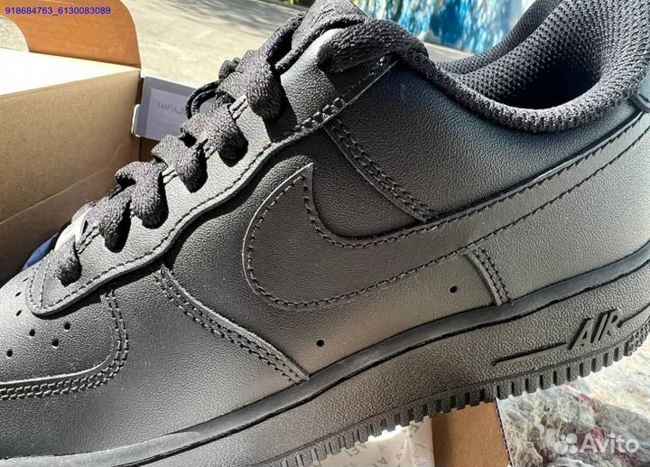 Кроссовки Nike Air Force 1 black оригинал