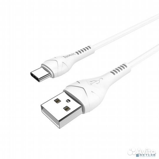 Hoco HC-10512 X37/ USB кабель Type-C/ 1m/ 2.4A/ White