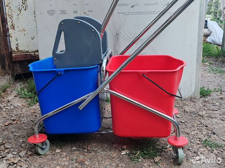 Тележка уборочная двухведерная с отжимом