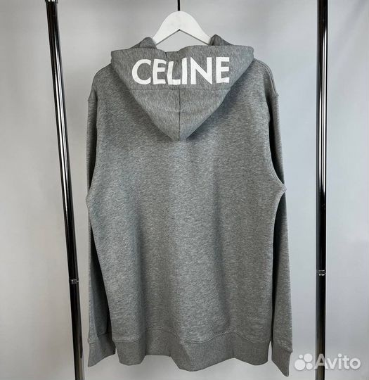 Зип худи celine серая