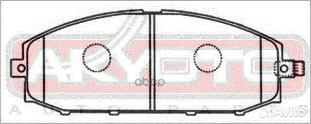 Колодки тормозные дисковые перед AKD1204 akyoto