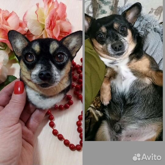 Той-терьер брошь