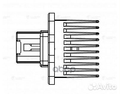 Резистор э/вент. отоп. для а/м Mitsubishi Lance