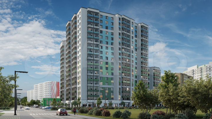 2-к. квартира, 57,8 м², 10/15 эт.