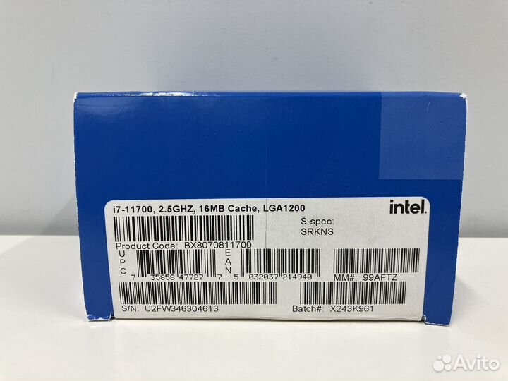 Новый Intel Core i7-11700 2.5GHz 8-Core