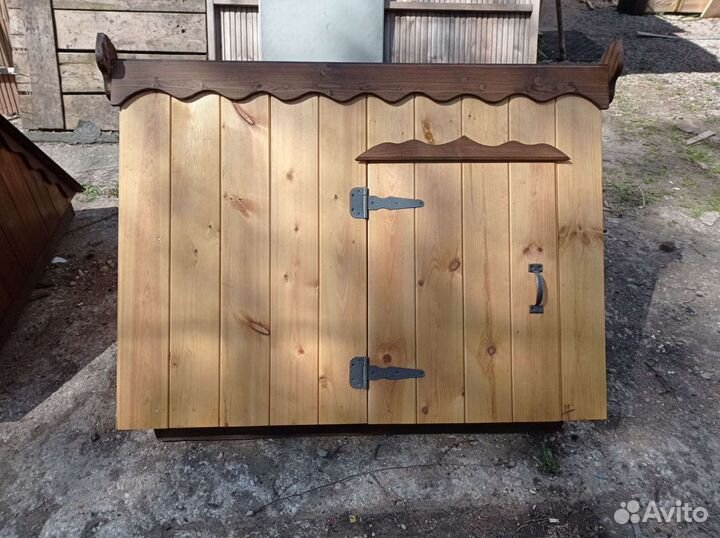 Дачный туалет. Колодец домик