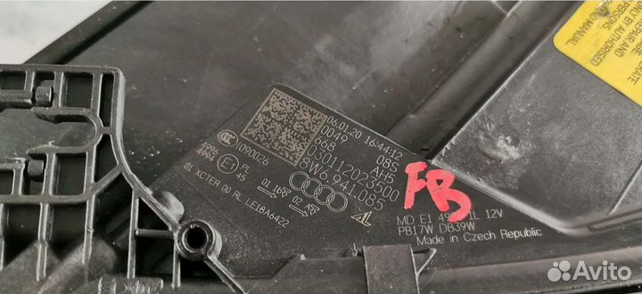 Audi A5 8W6 рест фары лазерные комплект