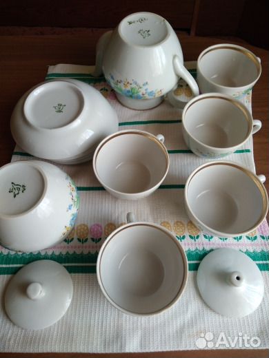 Кузяевский чайный сервиз времен СССР