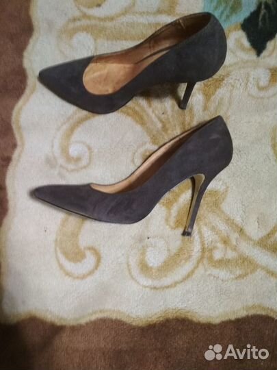 Туфли замшевые